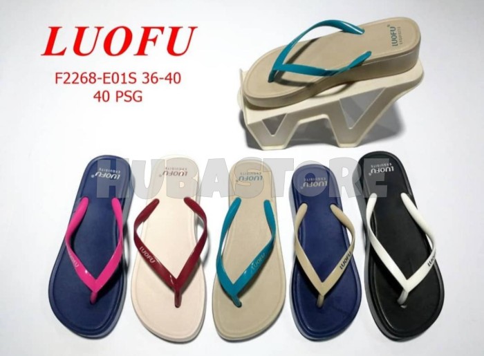 SANDAL JEPIT JELLY WANITA LUOFU EXQUISITE F2268-E01S