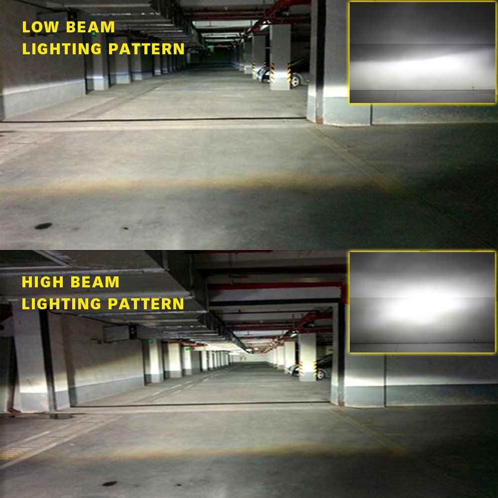 NOVSIGHT A500-S2 LED Headlight Bulbs /H4/H7 LED Super Bright Fog Light 9000LM 72W 3 Years Warranty