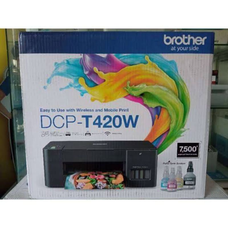 Printer All in One Brother DCP-T420W T420 Print Scan Copy Wifi GARANSI RESMI TINTA ORI