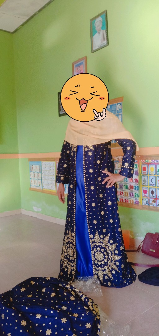 Gamis Motif Batik Songket Palembang