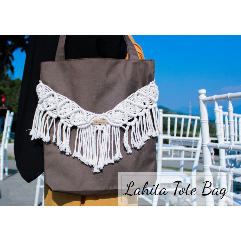 LAHITA MACRAME TOTE BAG