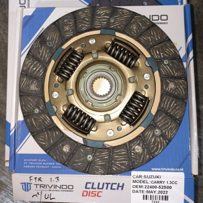 Disc Clutch Kampas kopling Suzuki Carry Futura 1.3 22400-52500 Trivind