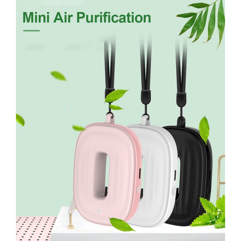 Wearable Air Purifier Necklace Portable Mini Ionizer USB Ioniser Air Fresher Negative Ion Ozone Generator For Adults Kid OWT