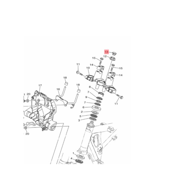 karet cap end tutup mur segitiga atas wr 155 - byson fi ori ygp 2UP-F3438-00