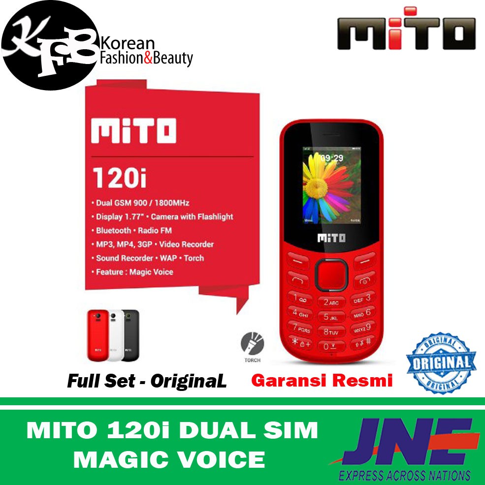 HP MURAH MITO 120i DUAL SIM MAGIC VOICE GARANSI - ORIGINAL