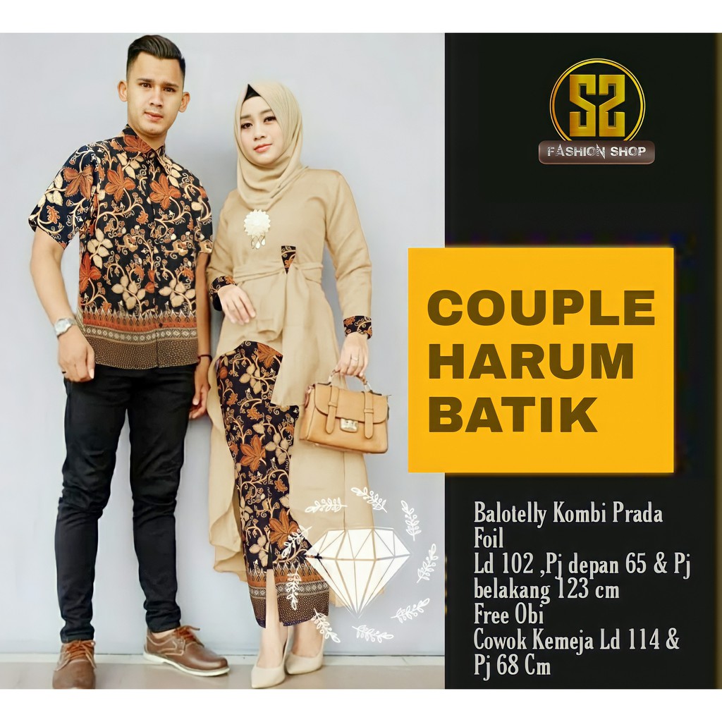 SARIMBIT COUPLE BAJU CAPEL KELUARGA COPEL PASANGAN BAJU CAPELAN GAMIS SUAMI ISTRI KAPELAN MUSLIM MOD