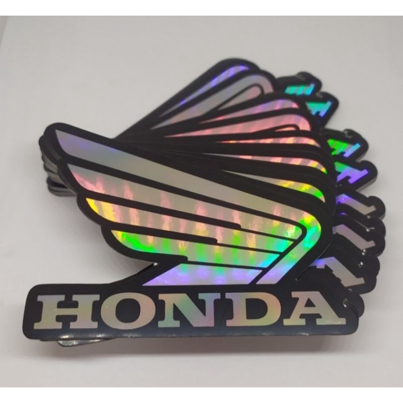 STICKER LOGO HONDA HOLOGRAM 1 SET (SEPASANG)