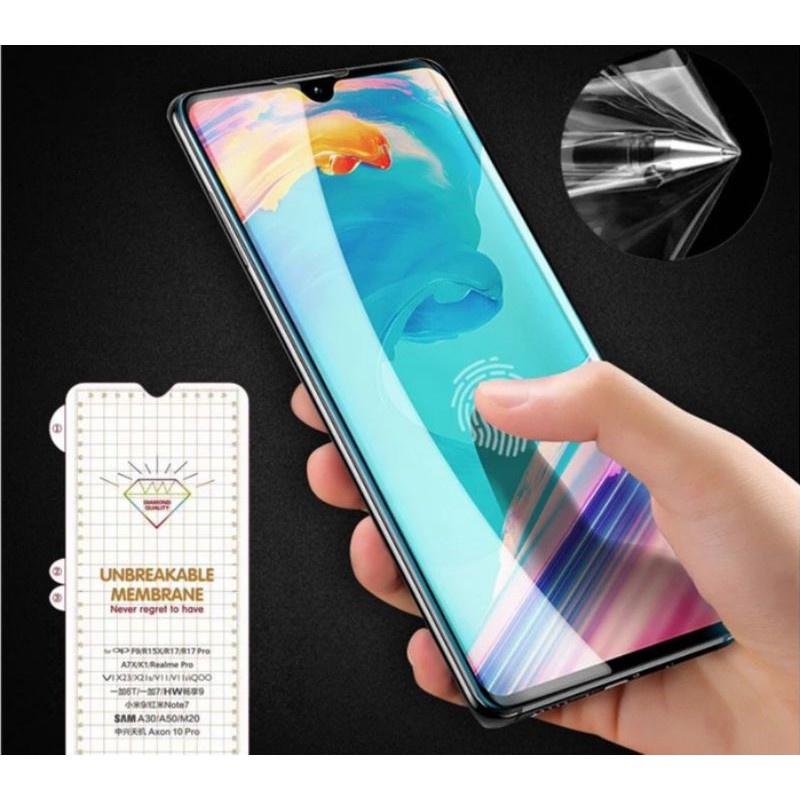 Anti Gores Hydrogel Plastik Jelly Samsung A10 A10s A01 A02 A02s A03 A03S A03 CORE A20 A20s A30 A30s A50 A50s A70 A80