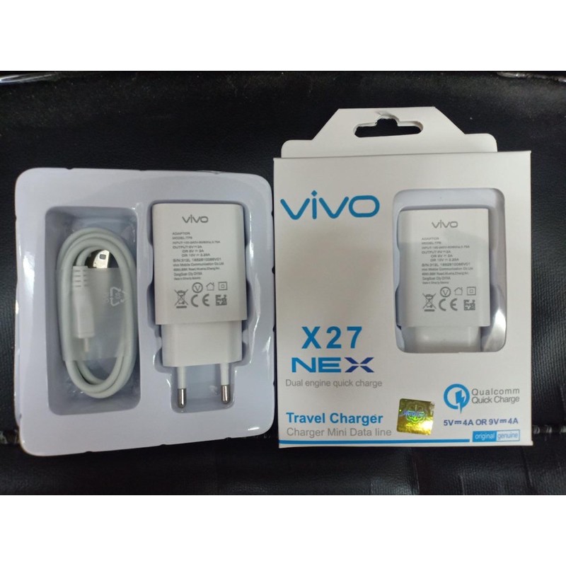 CHARGER VIVO X27 NEX MICRO USB FAST CHARGING ORIGINAL