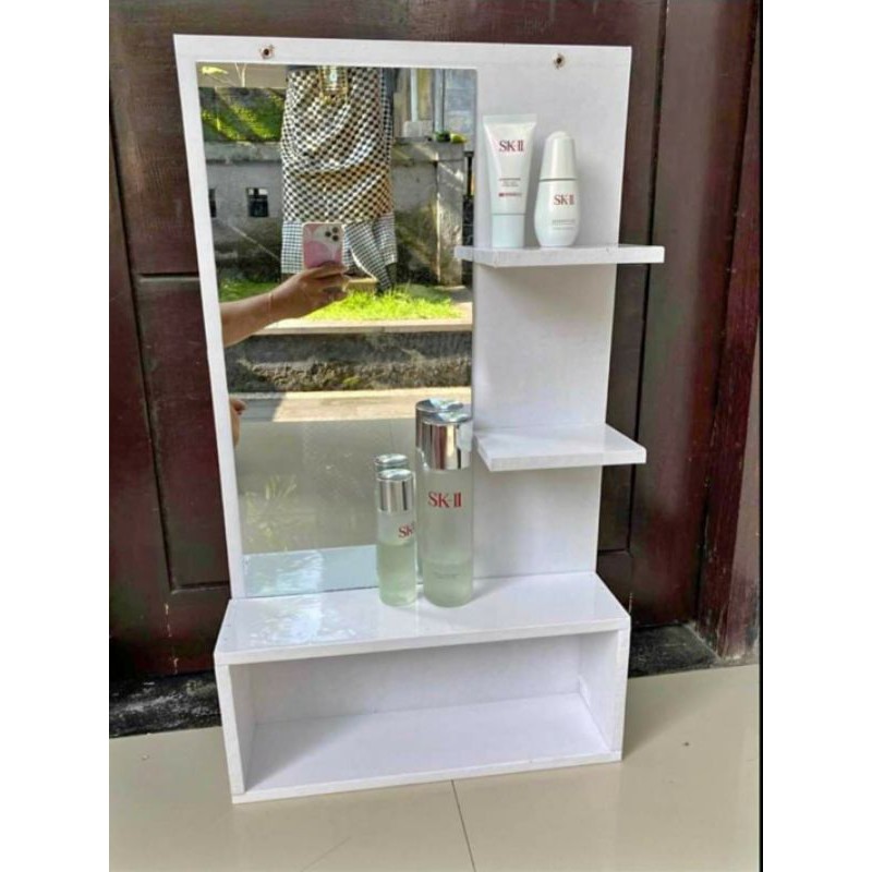Rak Kaca Gantung Aesthetic Cermin Aesthetic Kekinian Shopee Indonesia