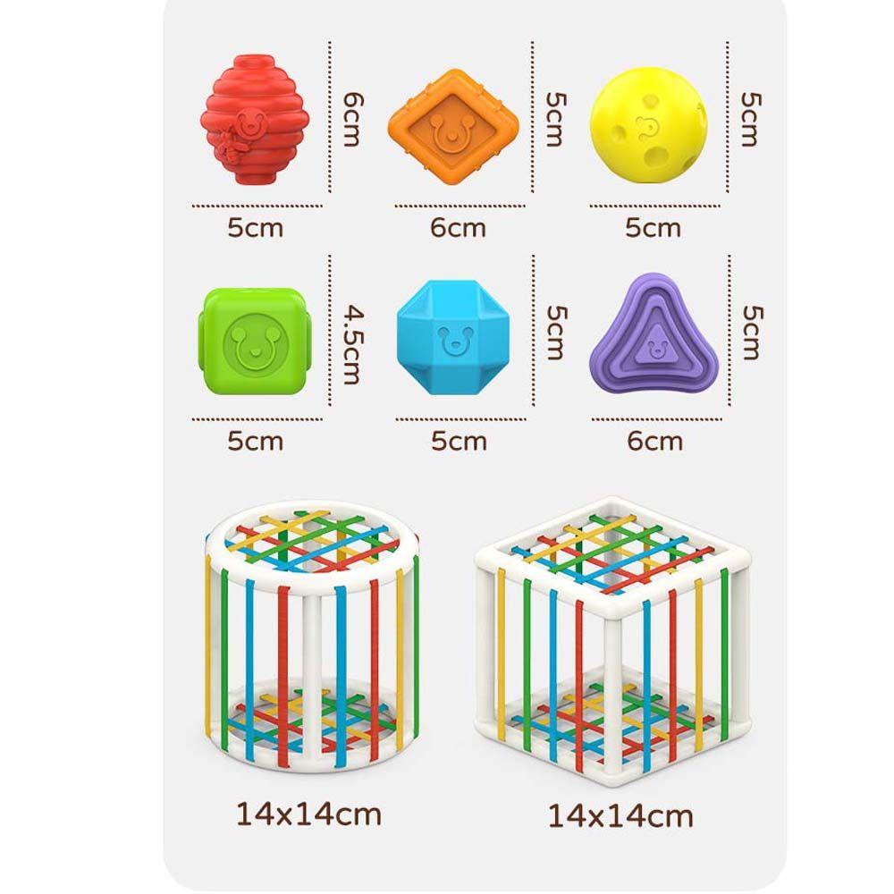 Lanfy Mainan Bayi Belajar Pelangi Sessele Kartun Anak Mainan Sortir Permainan Touch Skill Belajar Bentuk Blok Mainan Edukasi Belajar Dini