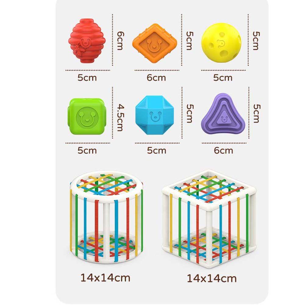 NEEDWAY Mainan Belajar Bayi Pelatihan Sensori Tangan Lucu Magic Cubes Sorting Game Touch Skill Belajar Bentuk Blok Mainan Edukasi Belajar Dini