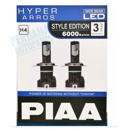 PIAA LED H4 H7 H8 H9 H11 H16 HB3 HB4 HIR1 HIR2 Set Jamin Asli PIAA New Generation LED 6000K