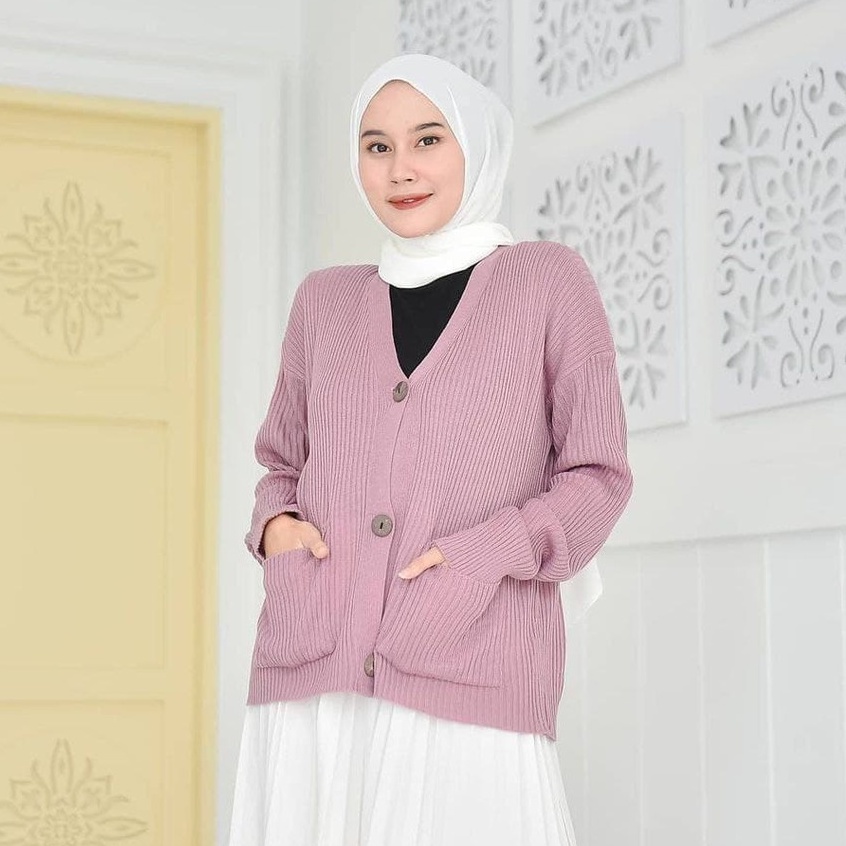 [✅COD]CLARA OUTER CARDIGAN - CARDIGAN RAJUT WANITA / KARDIGAN SOFT KNIT