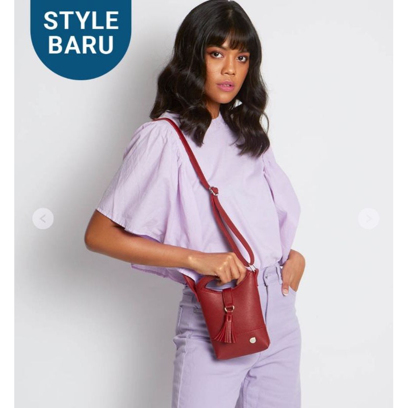 Tas selempang brunbrun Quellina bag