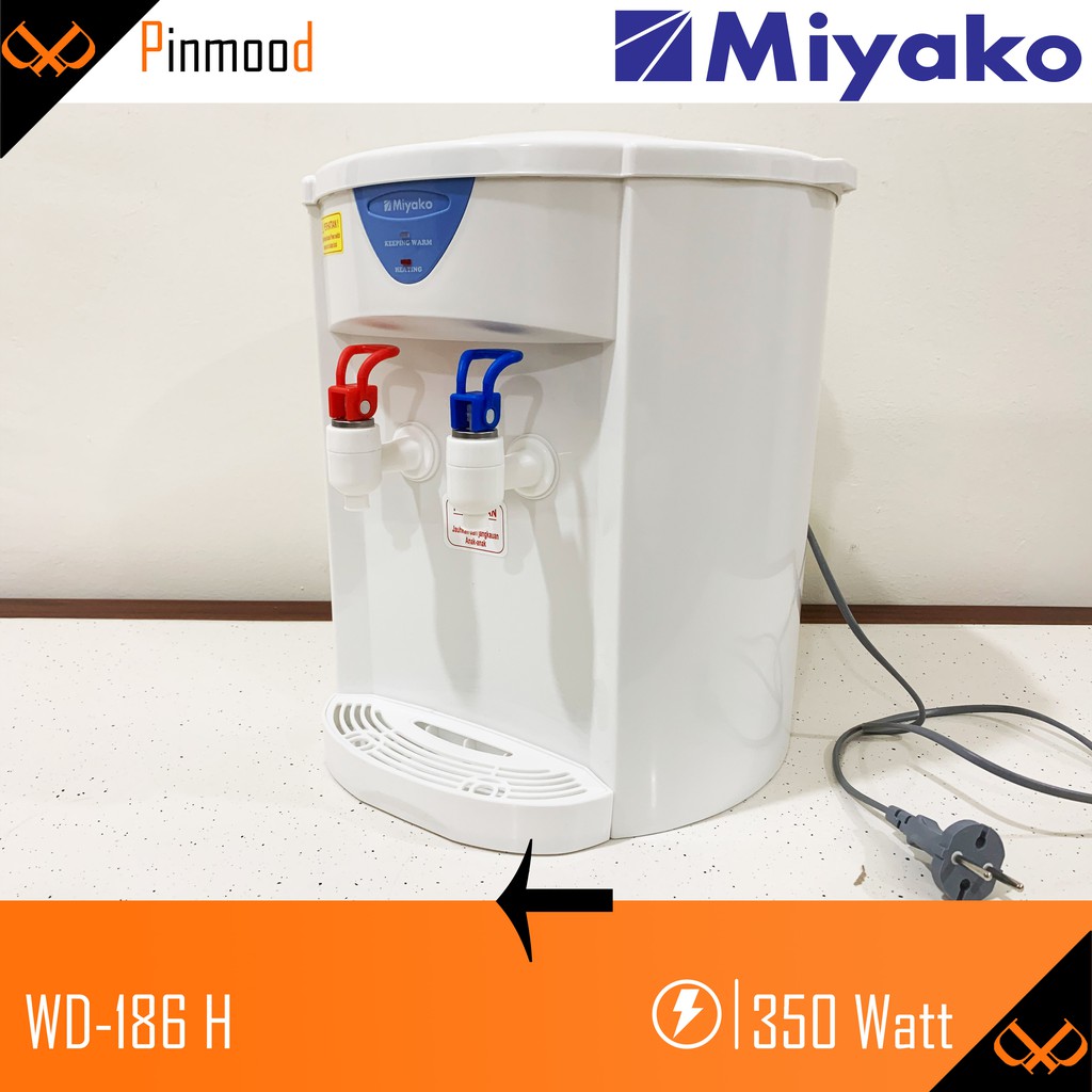 MIYAKO DISPENSER WD-186 H [ HOT AND NORMAL ] GALON AIR MURAH