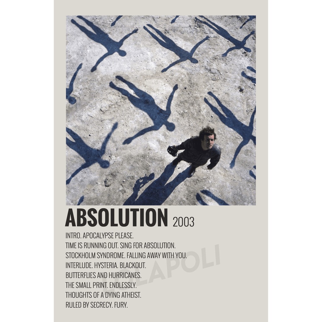 Poster Cover Album Absolution - Muse