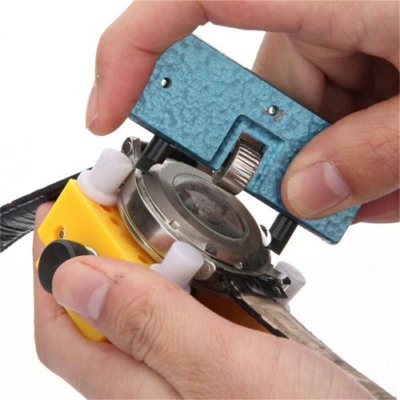 &lt; E2id &amp; &gt; Alat Reparasi Pembuka Casing Belakang Jam Tangan Adjustable