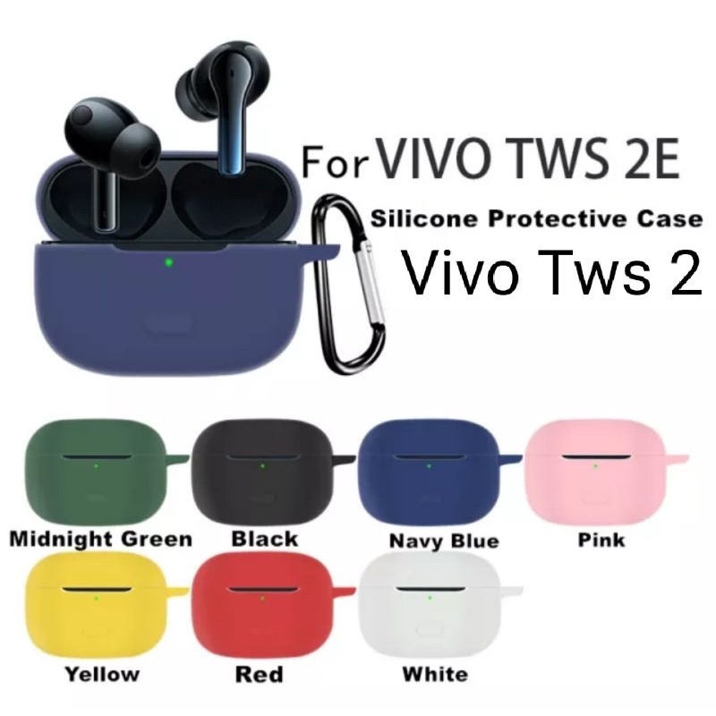 Soft Case Silikon Vivo TWS 2 Vivo TWS 2e Vivo TWS 2 ANC + carabiner