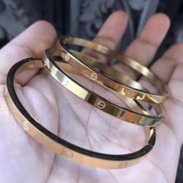 gelang Cartier polos titanium