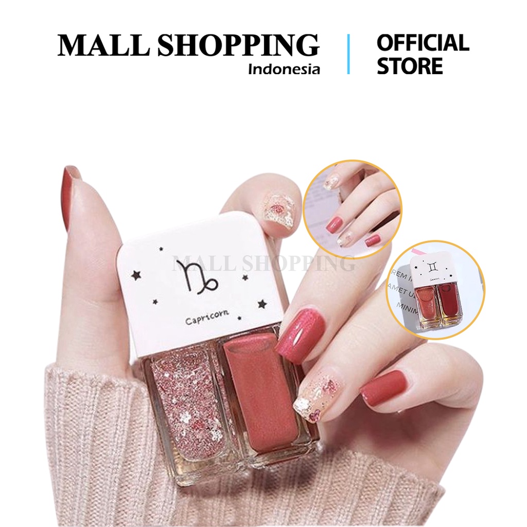2IN1 KUTEK HALAL KUTEKS 2 TONE KUTEK KOREA Cat Kuku muslimah Gel Nail polish