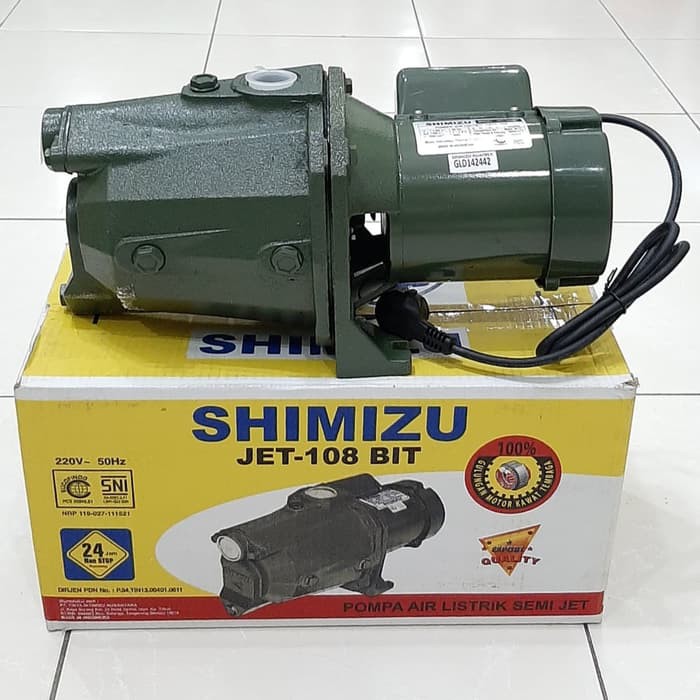 SHIMIZU Pompa Air SEMI JET Pam JET Pump SHIMIZU JET 108 BIT JET-108 JET108 BIT
