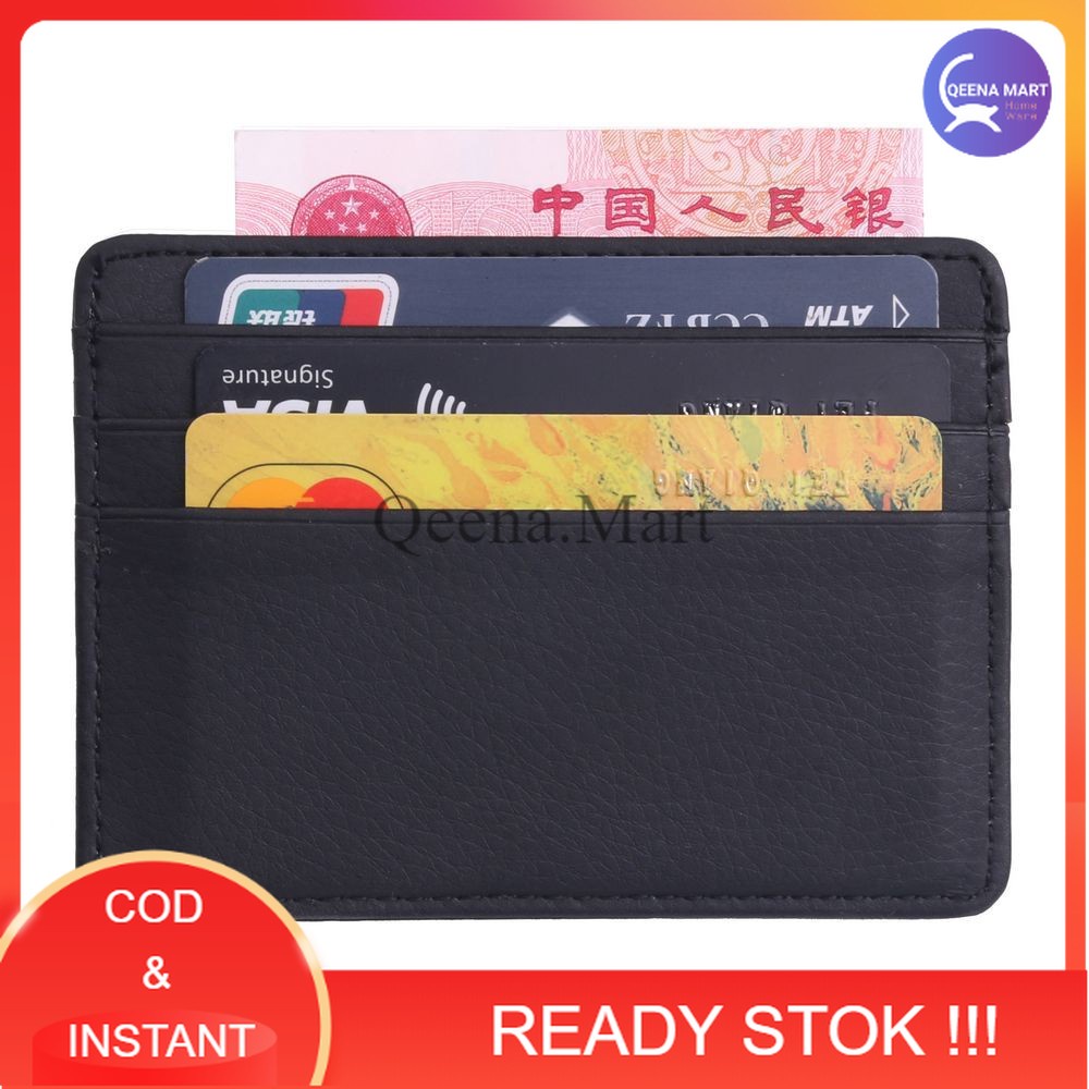 Dompet Kartu Bahan Kulit ID Card Holder Slim Design - 1003