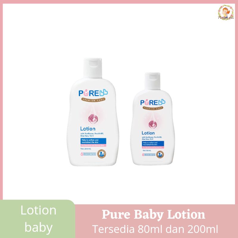 Pure Baby Lotion Perlengkapan Perawatan Kulit Normal Bayi New Born &amp; Kids By Mallpompaasi