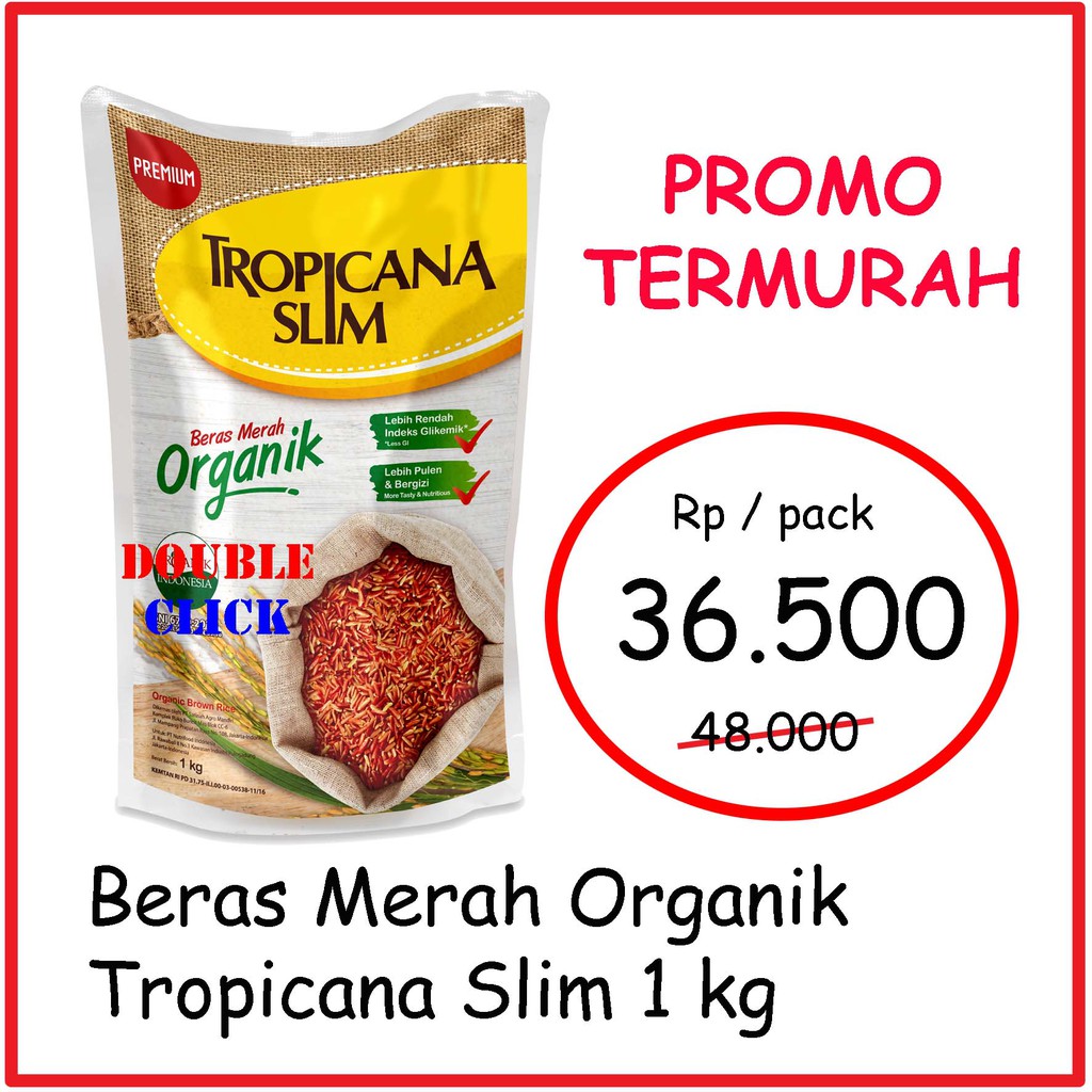 Promo Beras Merah Anik Tropicana Slim 1 Kg Indonesia