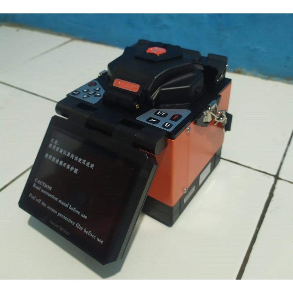 Splicer Skycom T208 Optical Fusion Splicer Splicing Machine (alat sambung kabel fiber optik)