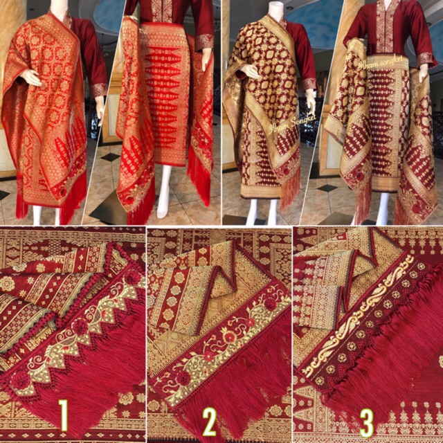 Tidak Termasuk songket / Hanya Upah Bordir rumbai