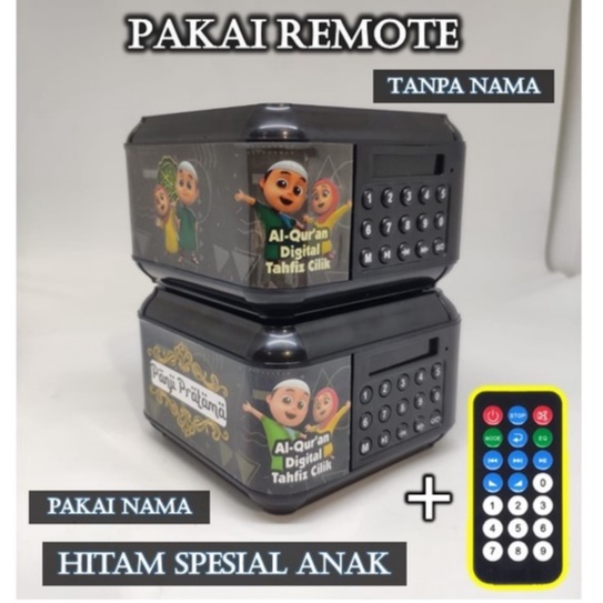 (BISA REQUEST NAMA.) SPEAKER ALQURAN ADVANCE TP600 16GB BLUETOOTH/UST.SOMAD-ZB HITAM SA REMOTE