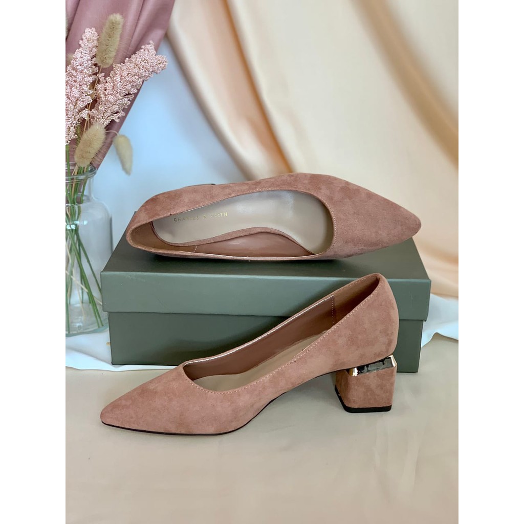 [7.7 Boombastis Sale⚡] - SEPATU WANITA CKS460 TRAPEZE HEEL COURT SHOES PREMIUM IMPORT