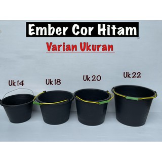 Jual Ember Plastik Hitam Ember Cor Anti Pecah Cor Shopee Indonesia