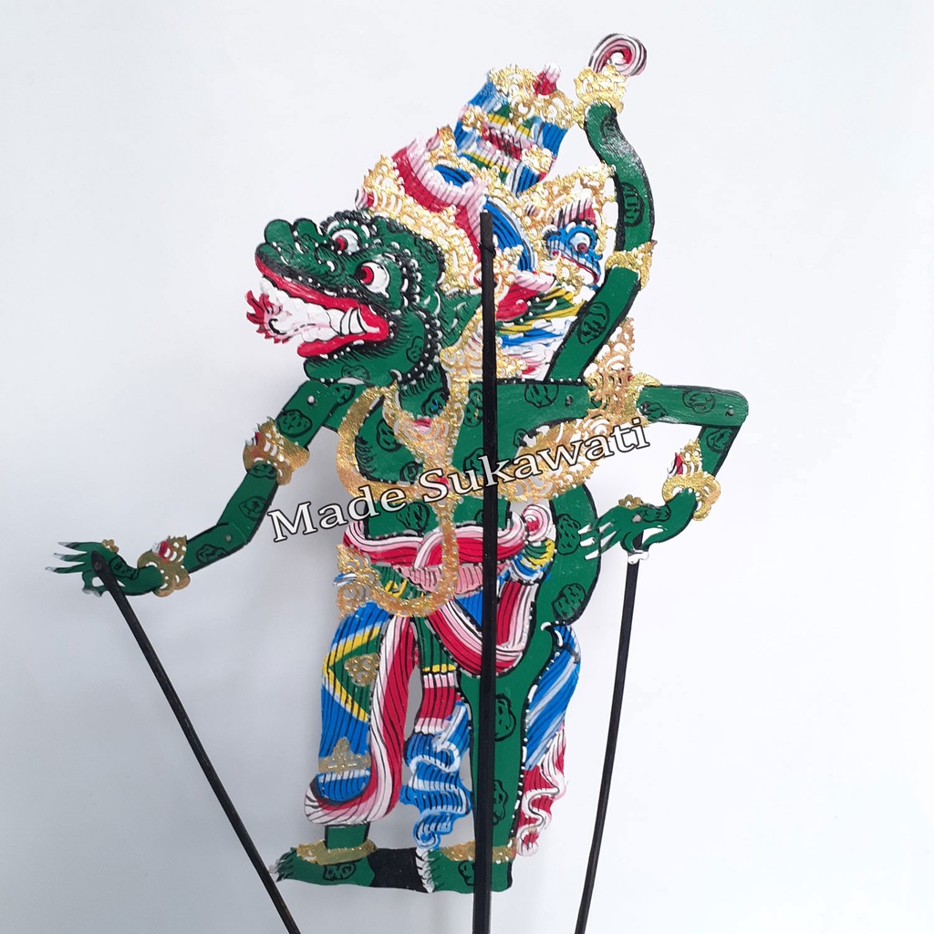 Kerajinan wayang kulit Tokoh Antaboga ukir bali Hiasan Handmade