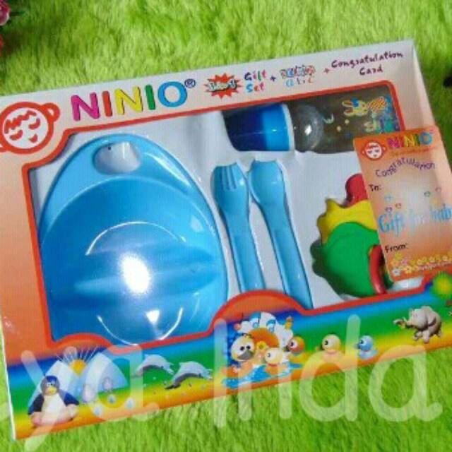 tempat makan bayi feeding set NINIO paket kado bayi kado melahirkan