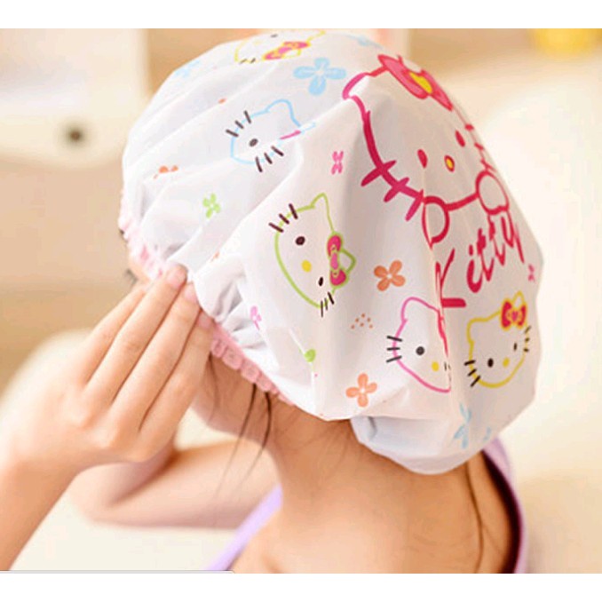 AURORAWORLD Shower Cap Original  Karakter Hello Kitty