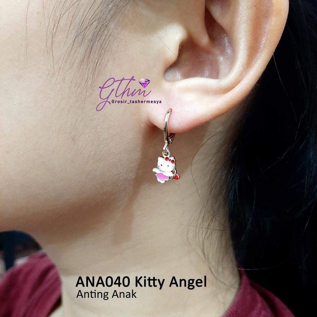 Anting Anak Kitty Perhiasan Fashion Import Gold Plated Jewelry Anti Karat ANA037 GTHM