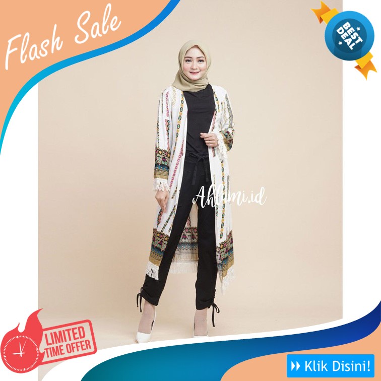 Ahlami- Outer Bohemian Cardigan Etnik Kekinian Long Outer Premium Long outer Bohemian Selebgram