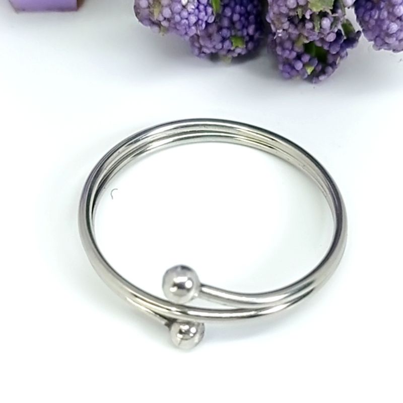 Murah Gelang anak silver anti luntur(COD)