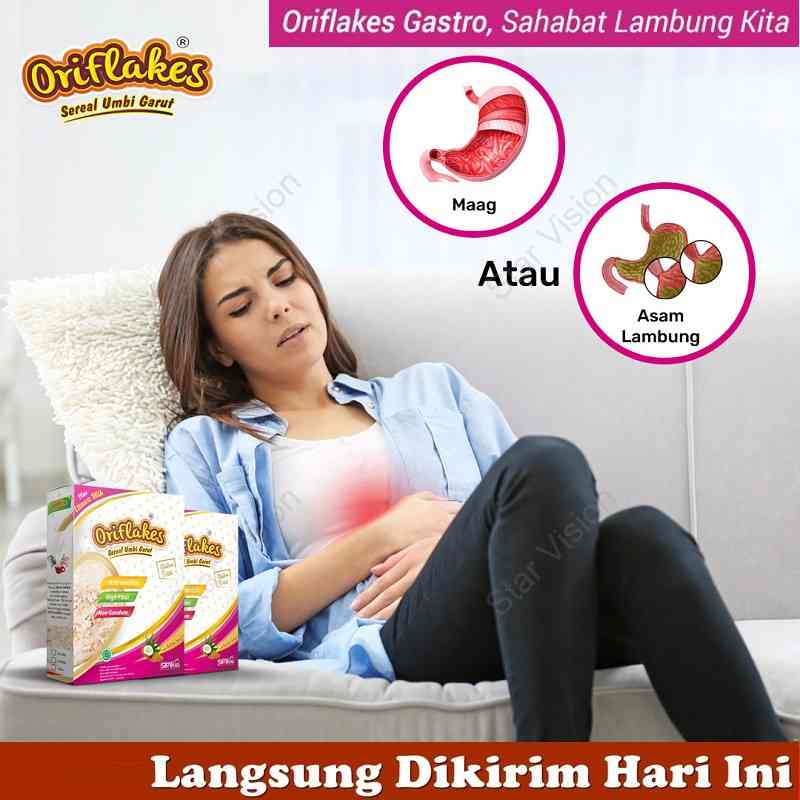 

Oriflakes Gastro Sereal Umbi Tepung Pati Garut Obat Asam Lambung Herbal Ampuh Plus Susu Etawa Platinum Penambah Nafsu Makan