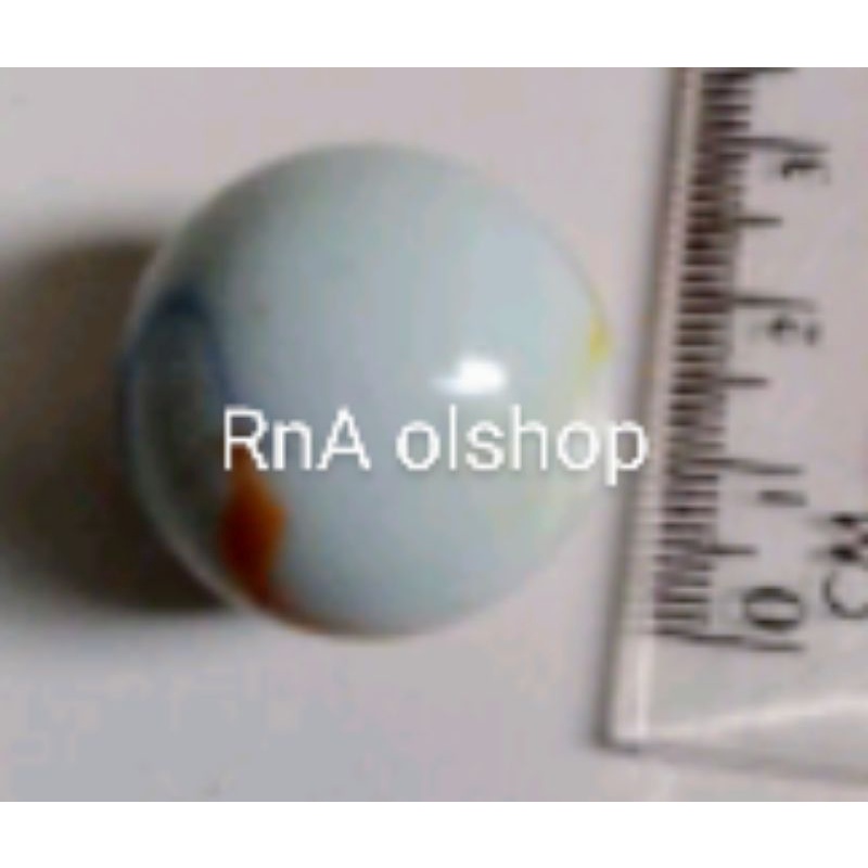 Kelereng Jumbo Kelereng Besar Putih Susu 25 mm Satuan