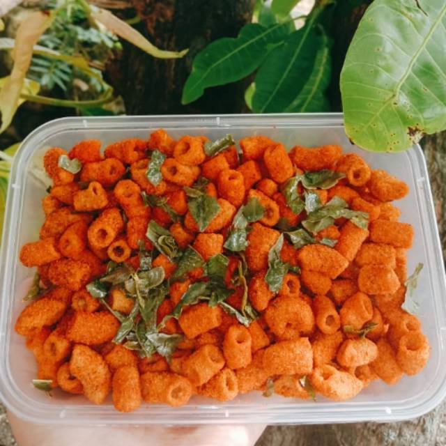 

KEMASAN BOX 200 GR MAKARONI BANTAT PEDAS DAUN JERUKMACARONI USUS BANTAT&MACARONI SPIRAL/KRIWIL KRIUK