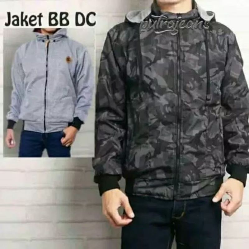 Dc jaket pria bolak balik pria bb dc army rusia loreng 2 in1 parasut fleece size/ FREEGIFT/L/ XLdan 