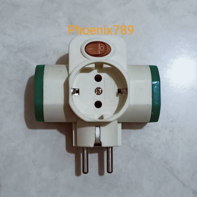 Steker T arde + switch #saklar#colokan#steker kaki 3