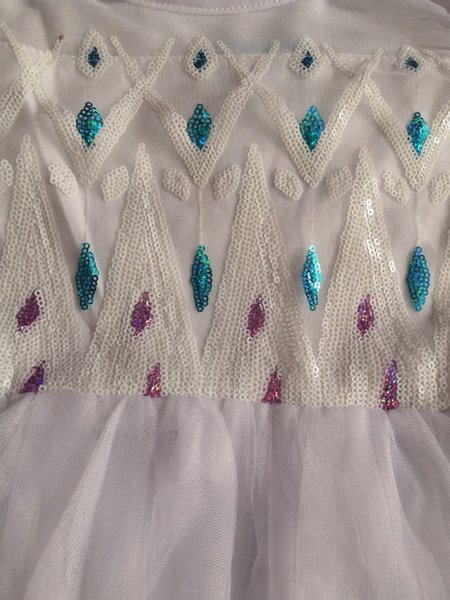 Baju Kostum Princess Anak Elsa Frozen 2 Putih Dress Gaun Kostum White Costume Perempuan Cewek Impor