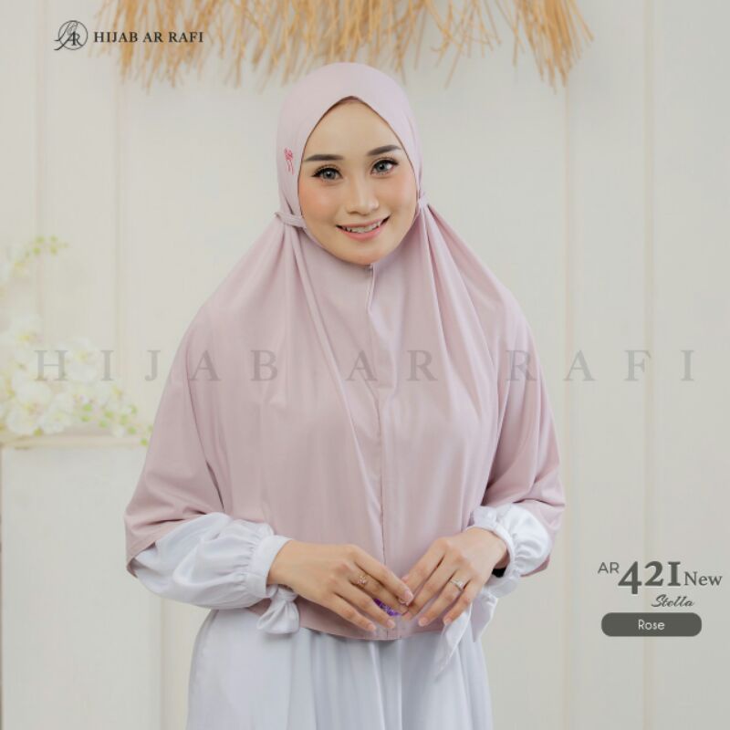 Arrafi hijab jilbab instan AR 421 new-Rose