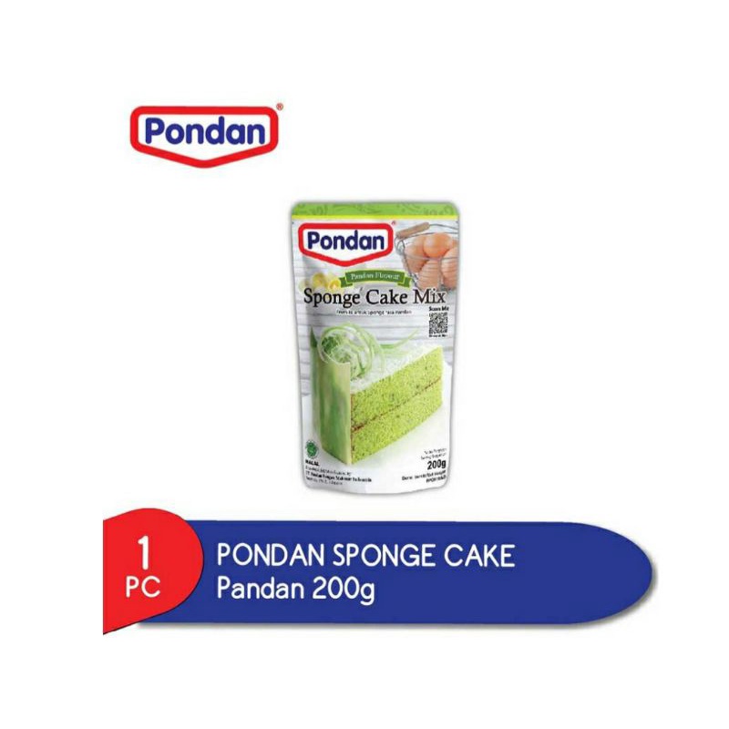 

Pondan Sponge Cake Mix Pandan 200 g