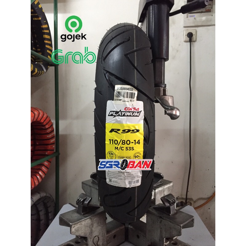 BAN CORSA R99 110/80-14 TUBELESS CORSA PLATINUM MATIC VARIO PCX LEXI AEROX