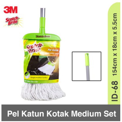 Scotch brite ID 68 Pel Katun kotak medium set